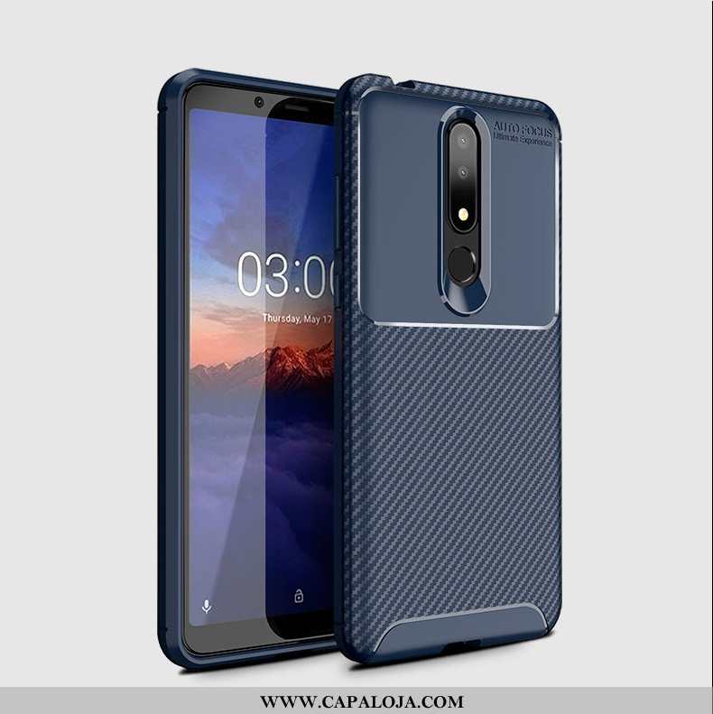 Capas Nokia 3.1 Plus Soft Silicone Feminino Simples Castanho, Capa Nokia 3.1 Plus Protetoras Online