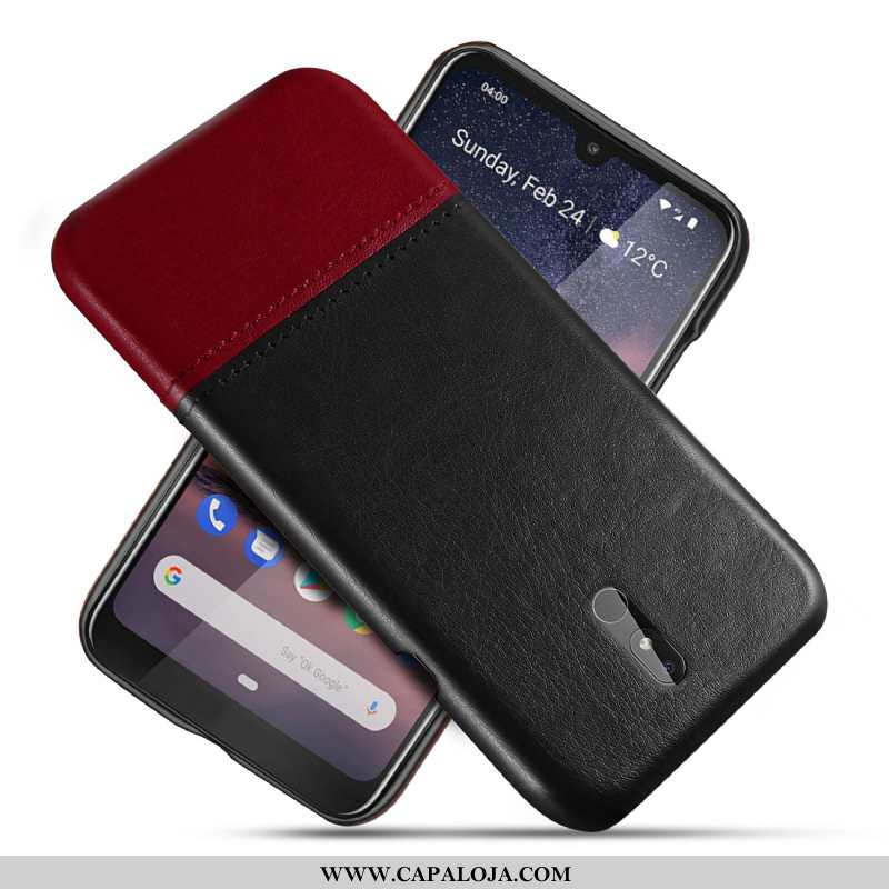 Capas Nokia 3.2 Couro Personalizada Criativas Resistente Vermelho, Capa Nokia 3.2 Protetoras Barato