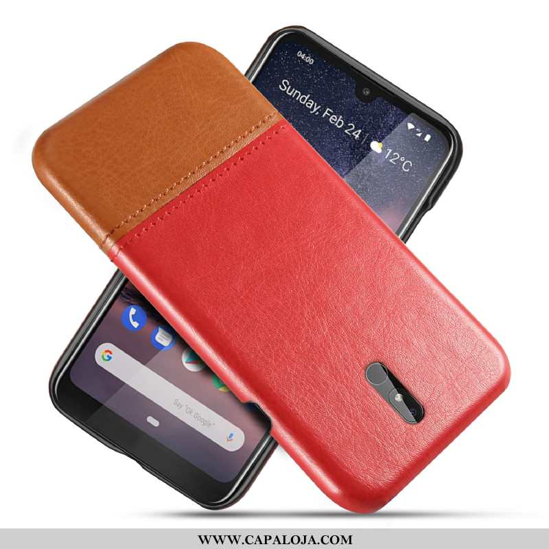 Capas Nokia 3.2 Couro Personalizada Criativas Resistente Vermelho, Capa Nokia 3.2 Protetoras Barato