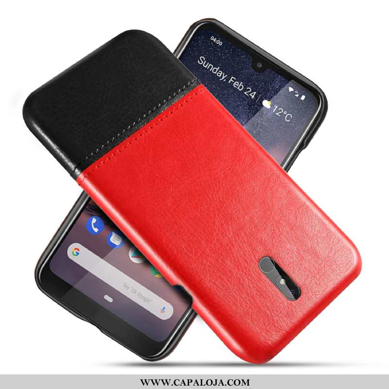 Capas Nokia 3.2 Couro Personalizada Criativas Resistente Vermelho, Capa Nokia 3.2 Protetoras Barato