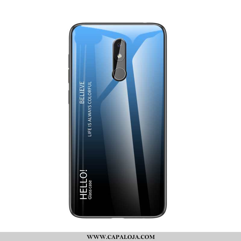 Capas Nokia 3.2 Protetoras Azul Simples Antiqueda, Capa Nokia 3.2 Silicone Barato