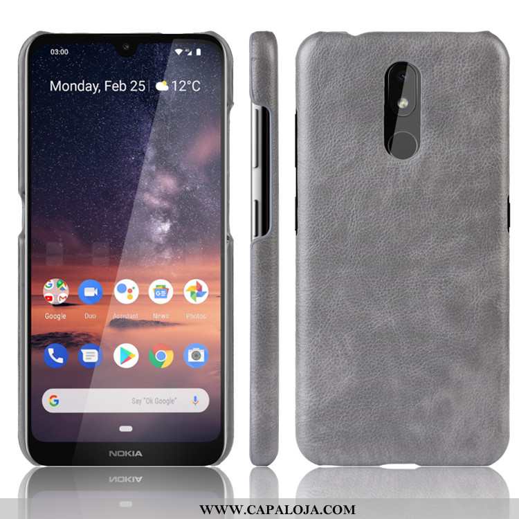 Capas Nokia 3.2 Protetoras Masculino Telemóvel Tendencia Preto, Capa Nokia 3.2 Couro Venda