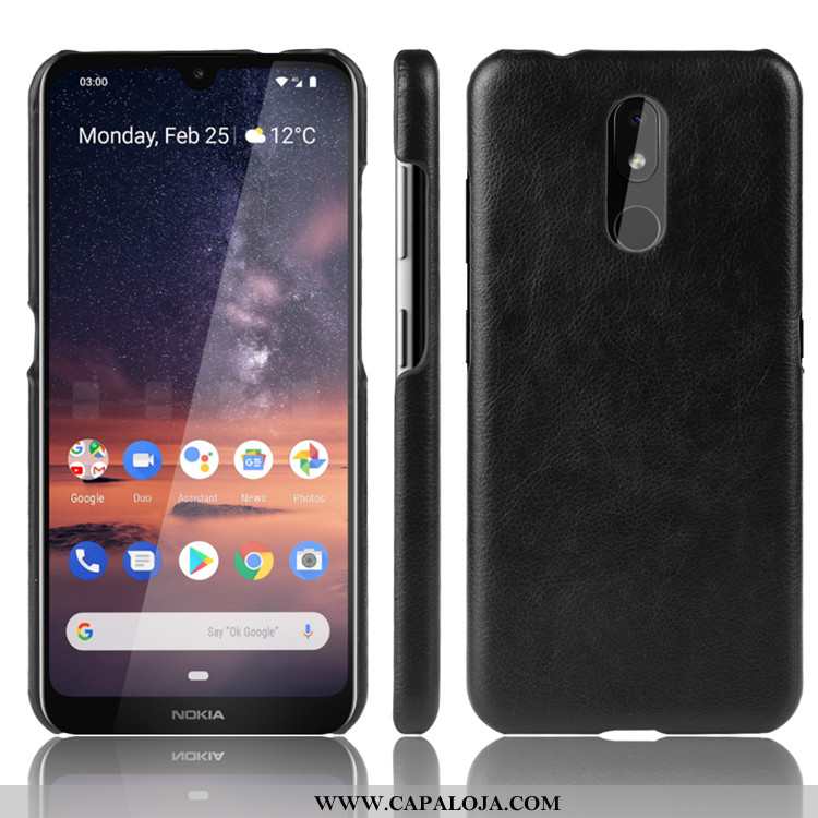 Capas Nokia 3.2 Protetoras Masculino Telemóvel Tendencia Preto, Capa Nokia 3.2 Couro Venda