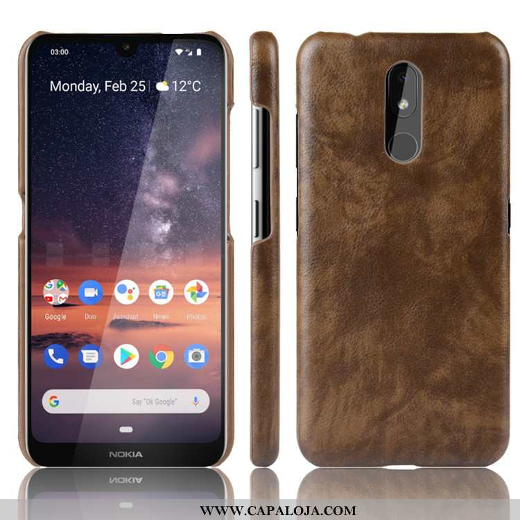 Capas Nokia 3.2 Protetoras Masculino Telemóvel Tendencia Preto, Capa Nokia 3.2 Couro Venda