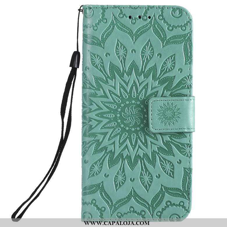 Capas Nokia 4.2 Couro Telemóvel Verde Cases, Capa Nokia 4.2 Protetoras Promoção