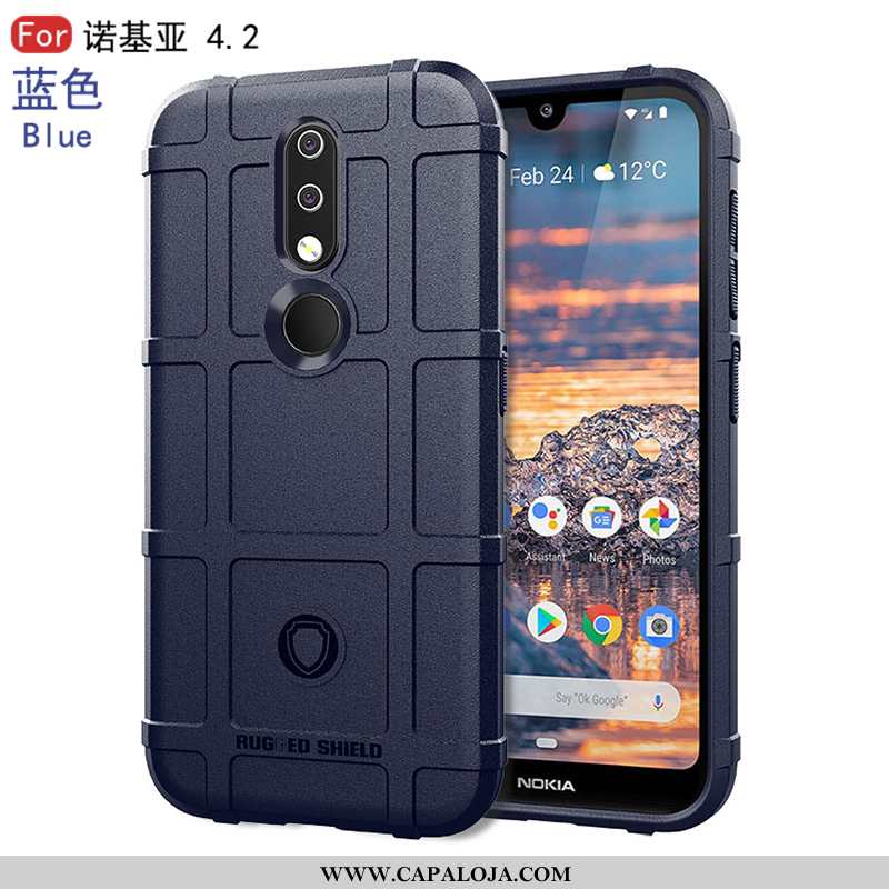 Capas Nokia 4.2 Silicone Cases Completa Preto, Capa Nokia 4.2 Personalizado Comprar