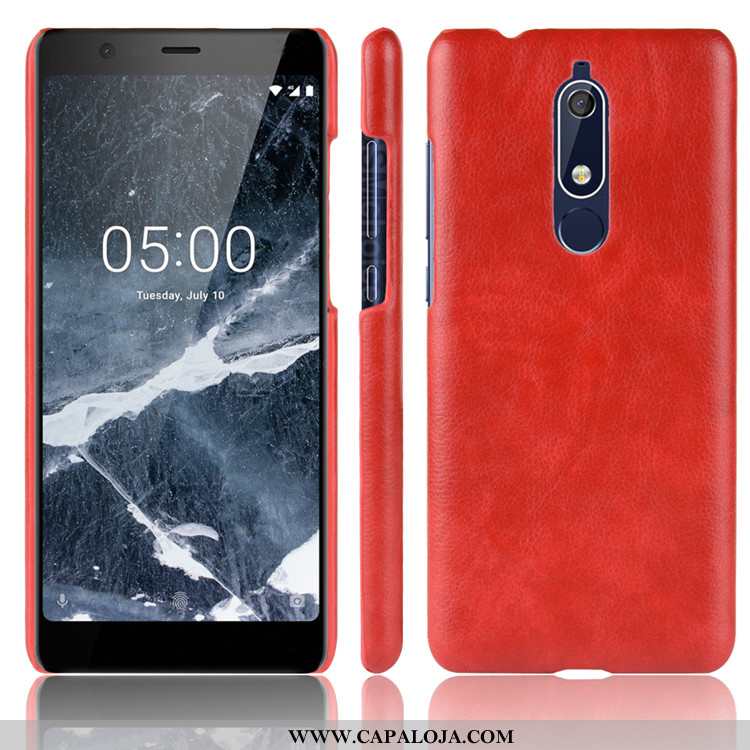 Capas Nokia 5.1 Couro Resistente Cases Masculino Preto, Capa Nokia 5.1 Protetoras Online