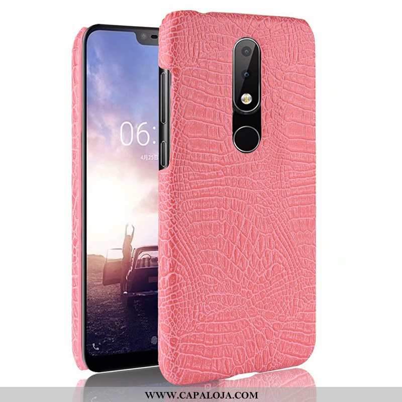 Capas Nokia 5.1 Plus Couro Cases Laranja, Capa Nokia 5.1 Plus Protetoras Baratas