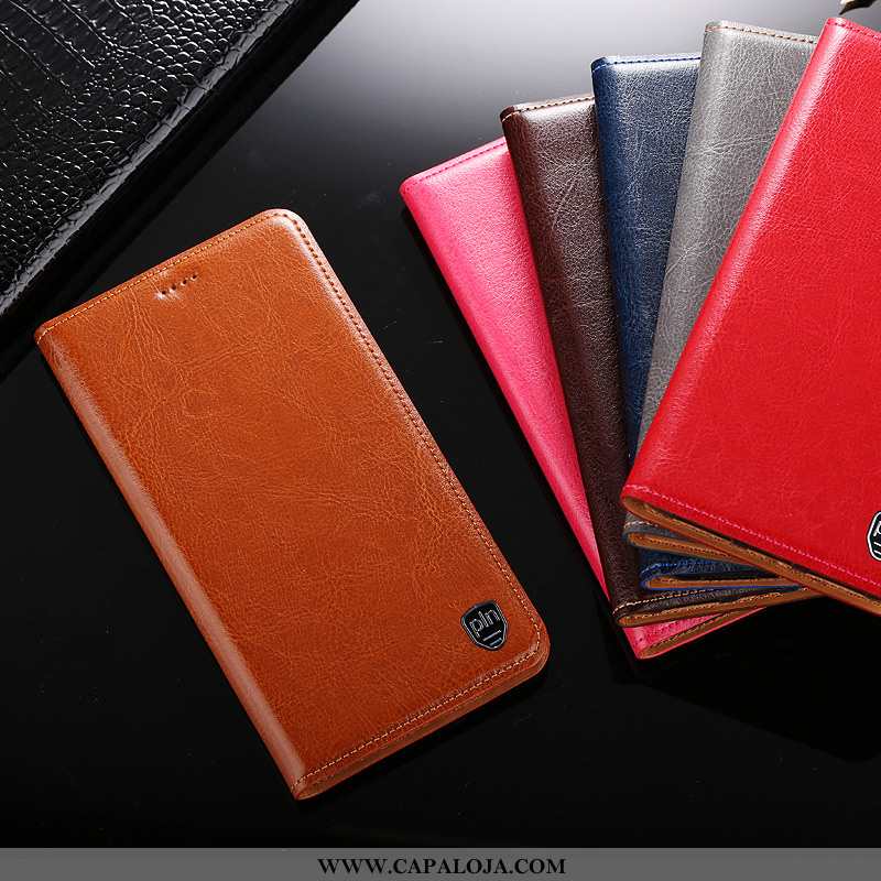 Capas Nokia 5.1 Plus Couro Legitimo Telemóvel Cases Castanho, Capa Nokia 5.1 Plus Protetoras Promoçã