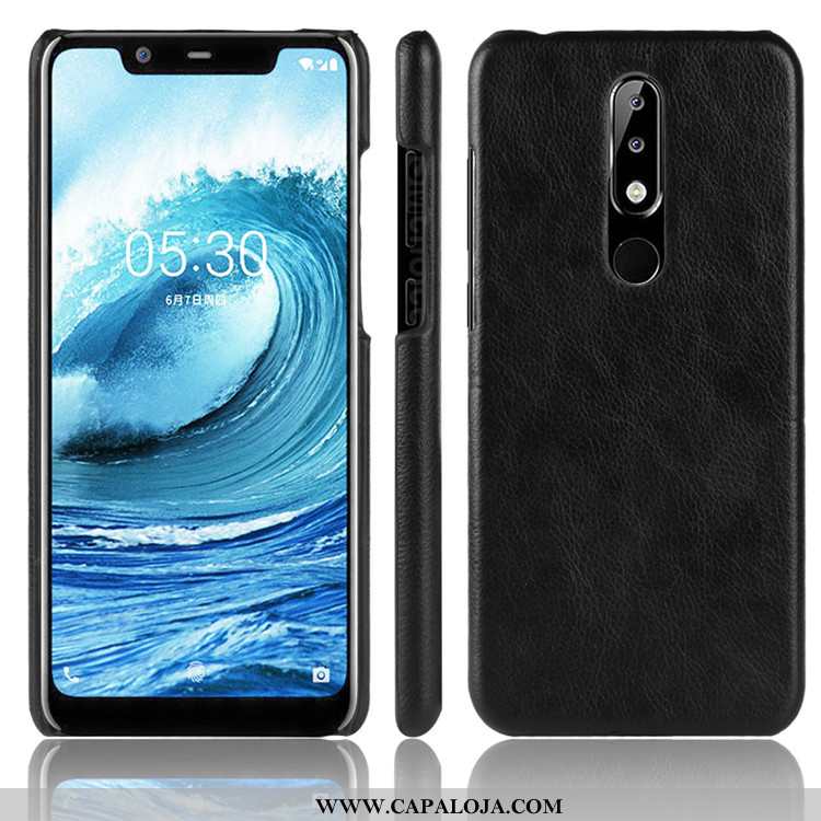 Capas Nokia 5.1 Plus Couro Resistente Telemóvel Cinza, Capa Nokia 5.1 Plus Protetoras Online