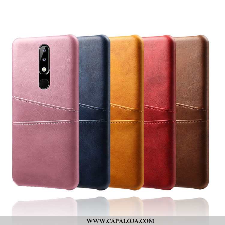 Capas Nokia 5.1 Plus Couro Rosa Antiqueda, Capa Nokia 5.1 Plus Protetoras Baratas