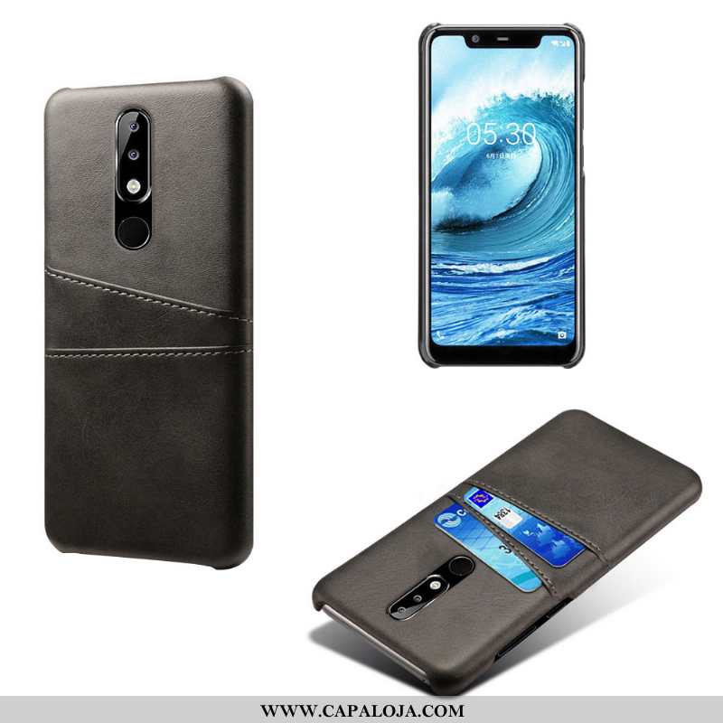 Capas Nokia 5.1 Plus Couro Rosa Antiqueda, Capa Nokia 5.1 Plus Protetoras Baratas