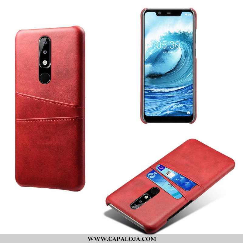 Capas Nokia 5.1 Plus Couro Rosa Antiqueda, Capa Nokia 5.1 Plus Protetoras Baratas