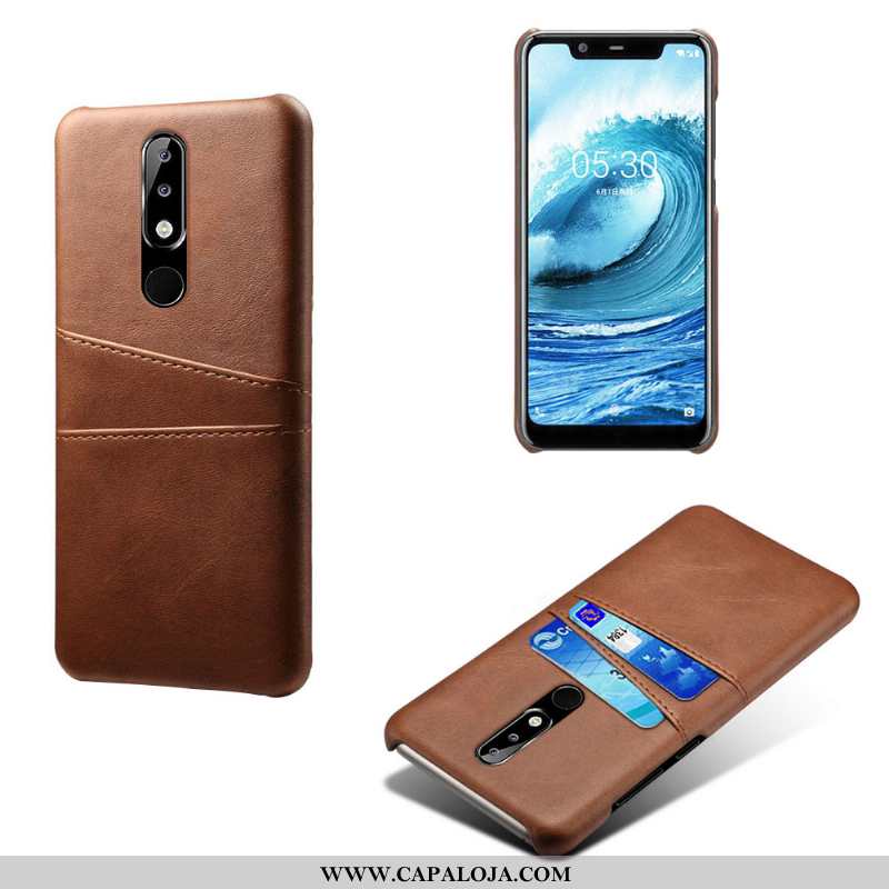 Capas Nokia 5.1 Plus Couro Rosa Antiqueda, Capa Nokia 5.1 Plus Protetoras Baratas