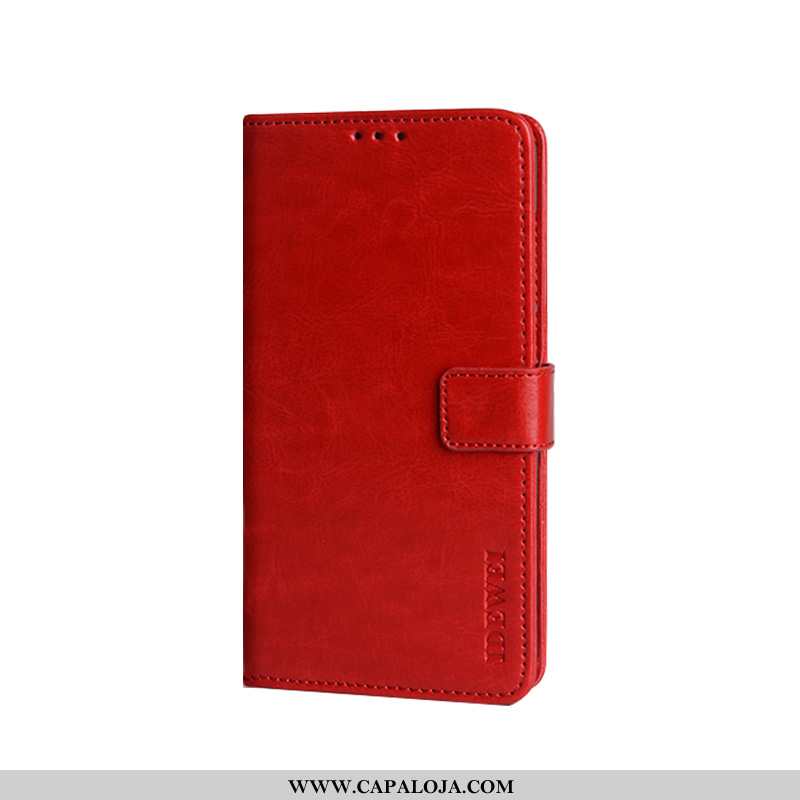 Capas Nokia 5.1 Plus Criativas Cases Protetoras Couro Vermelho, Capa Nokia 5.1 Plus Carteira Baratos