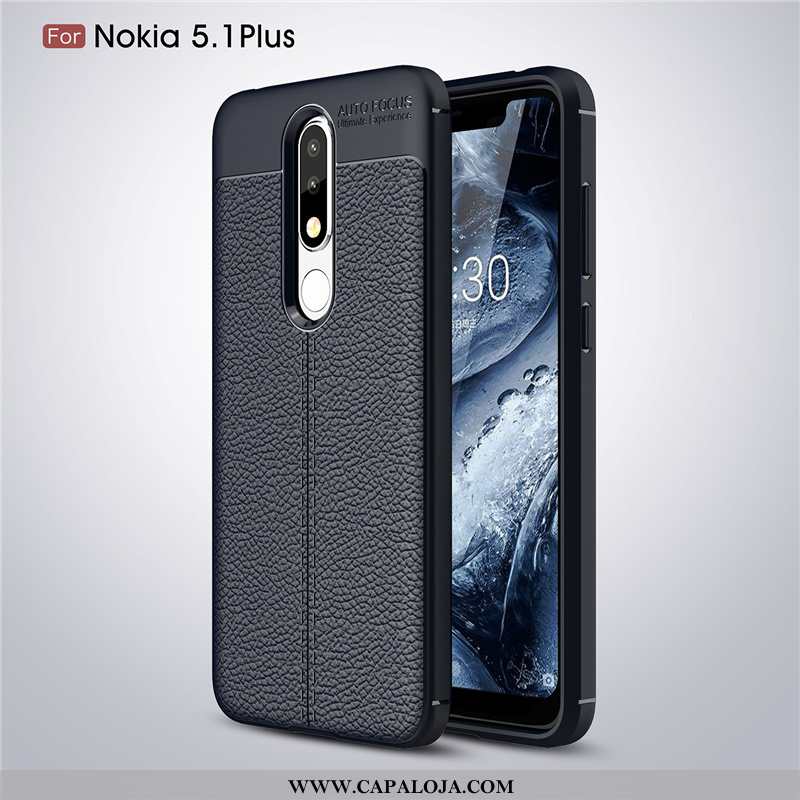 Capas Nokia 5.1 Plus Protetoras Cola Telemóvel Cinza, Capa Nokia 5.1 Plus Soft Venda