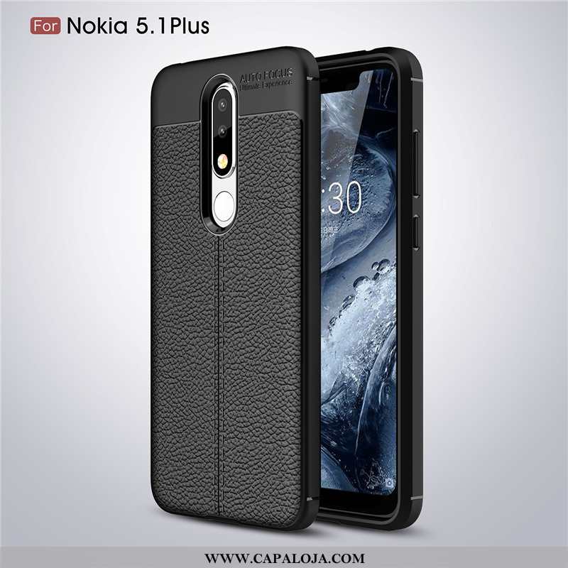 Capas Nokia 5.1 Plus Protetoras Cola Telemóvel Cinza, Capa Nokia 5.1 Plus Soft Venda