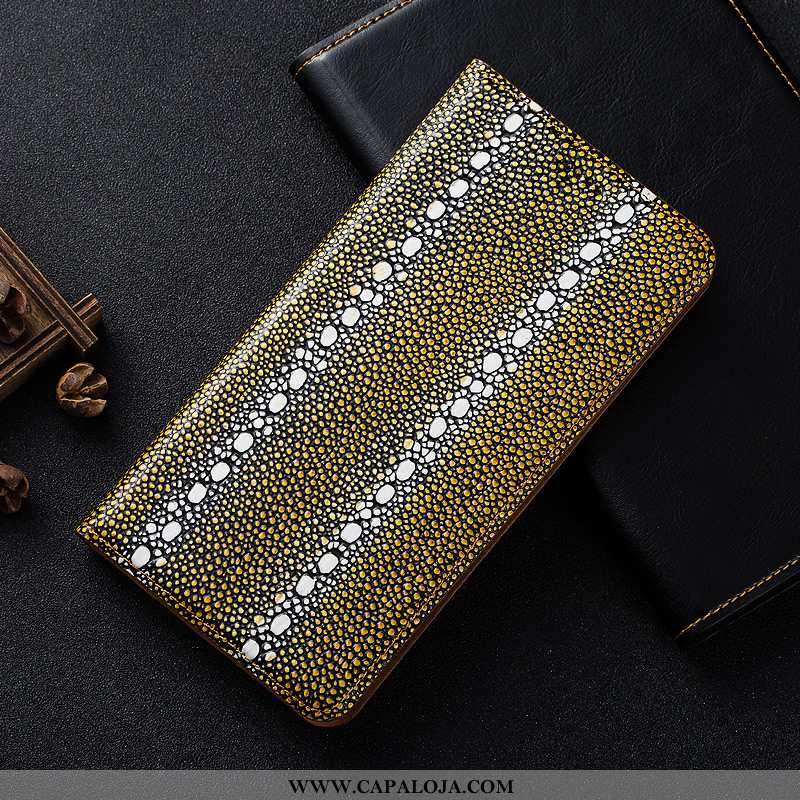 Capas Nokia 5.1 Plus Protetoras Cover Antiqueda Telemóvel Amarelo, Capa Nokia 5.1 Plus Couro Genuíno