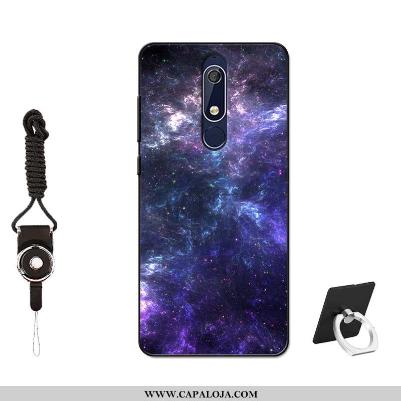 Capas Nokia 5.1 Soft Telemóvel Cases Silicone Preto, Capa Nokia 5.1 Protetoras Barato