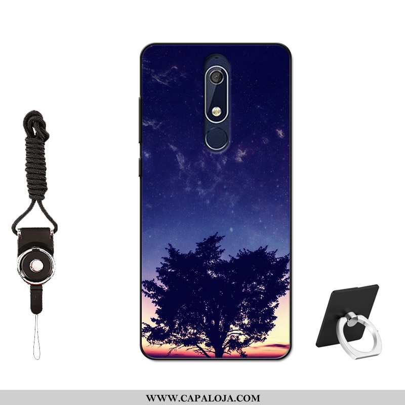 Capas Nokia 5.1 Soft Telemóvel Cases Silicone Preto, Capa Nokia 5.1 Protetoras Barato