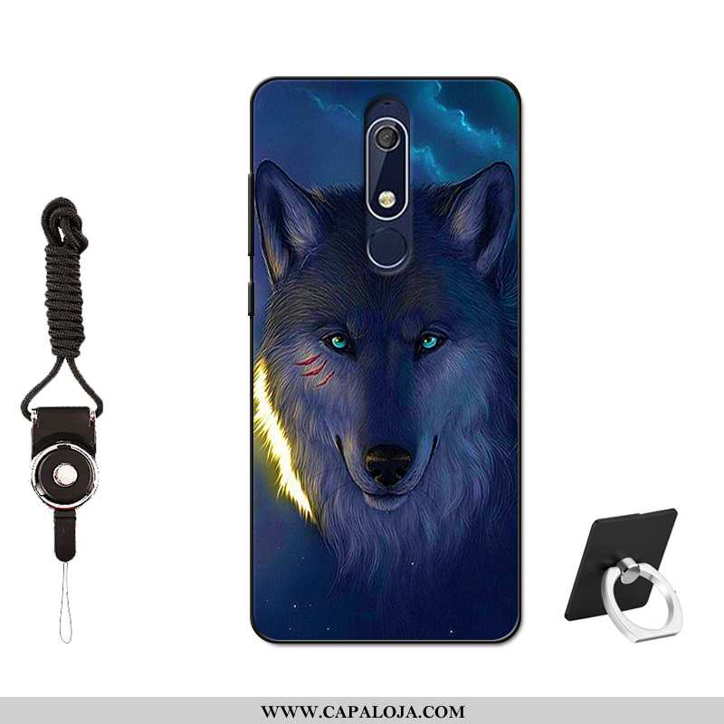 Capas Nokia 5.1 Soft Telemóvel Cases Silicone Preto, Capa Nokia 5.1 Protetoras Barato