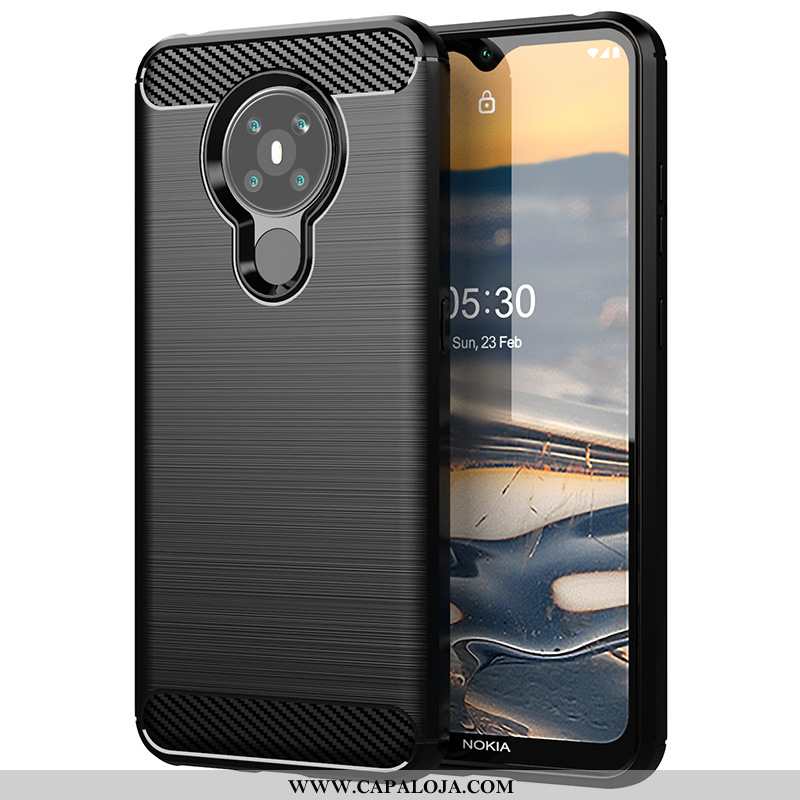 Capas Nokia 5.3 Silicone Antiqueda Protetoras Preto, Capa Nokia 5.3 Soft Online