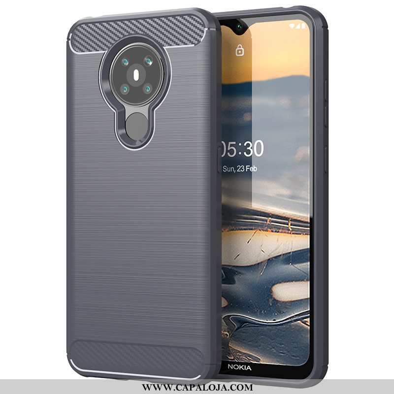 Capas Nokia 5.3 Silicone Antiqueda Protetoras Preto, Capa Nokia 5.3 Soft Online