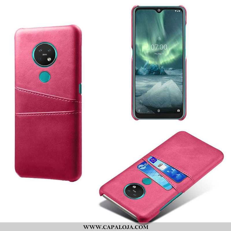 Capas Nokia 6.2 Couro Cases Couro Telemóvel Rosa, Capa Nokia 6.2 Personalizado Baratos