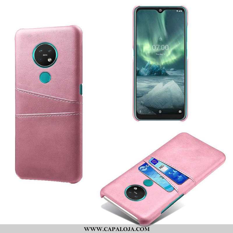 Capas Nokia 6.2 Couro Cases Couro Telemóvel Rosa, Capa Nokia 6.2 Personalizado Baratos