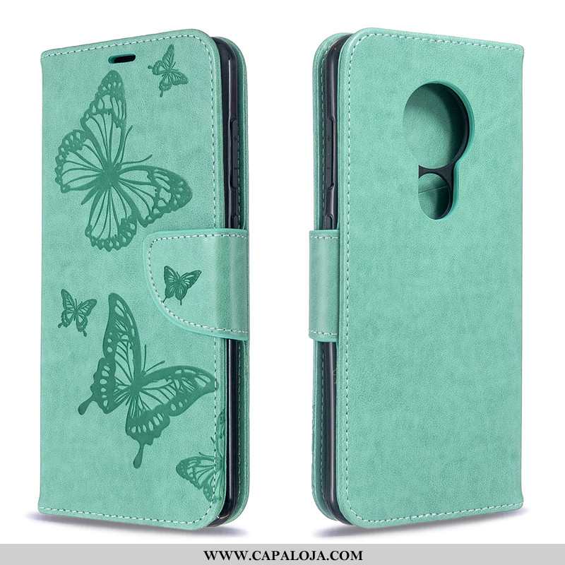 Capas Nokia 6.2 Protetoras Feminino Couro Lisas Verde, Capa Nokia 6.2 Cordao Venda