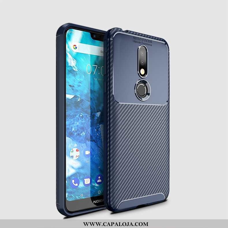 Capas Nokia 7.1 Slim Completa Fibra Castanho, Capa Nokia 7.1 Soft Baratos