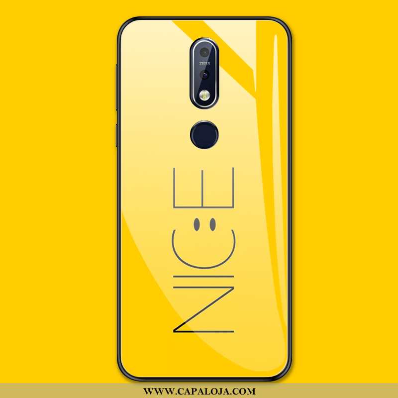 Capas Nokia 7.1 Tendencia Antiqueda Telemóvel Personalizado Amarelo, Capa Nokia 7.1 Protetoras Promo