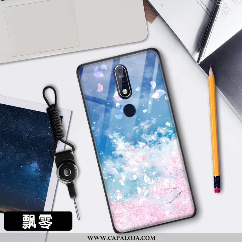 Capas Nokia 7.1 Vidro Protetoras Cases Azul, Capa Nokia 7.1 Tendencia Baratas