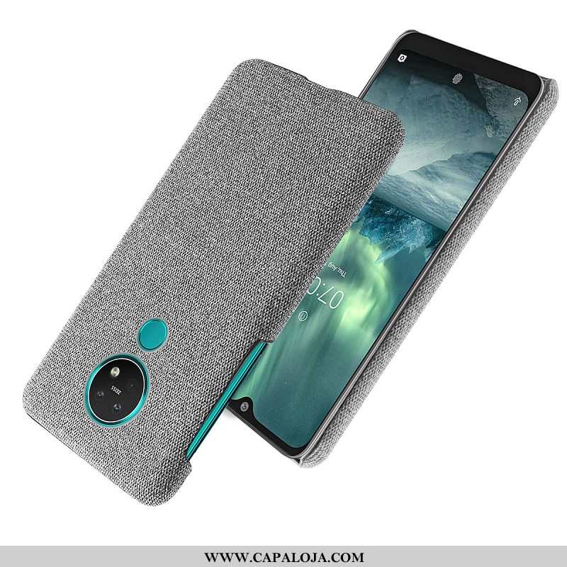 Capas Nokia 7.2 Couro Masculino Simples Cinza, Capa Nokia 7.2 Protetoras Promoção