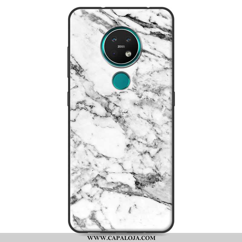 Capas Nokia 7.2 Silicone Branco Simples, Capa Nokia 7.2 Personalizado Promoção