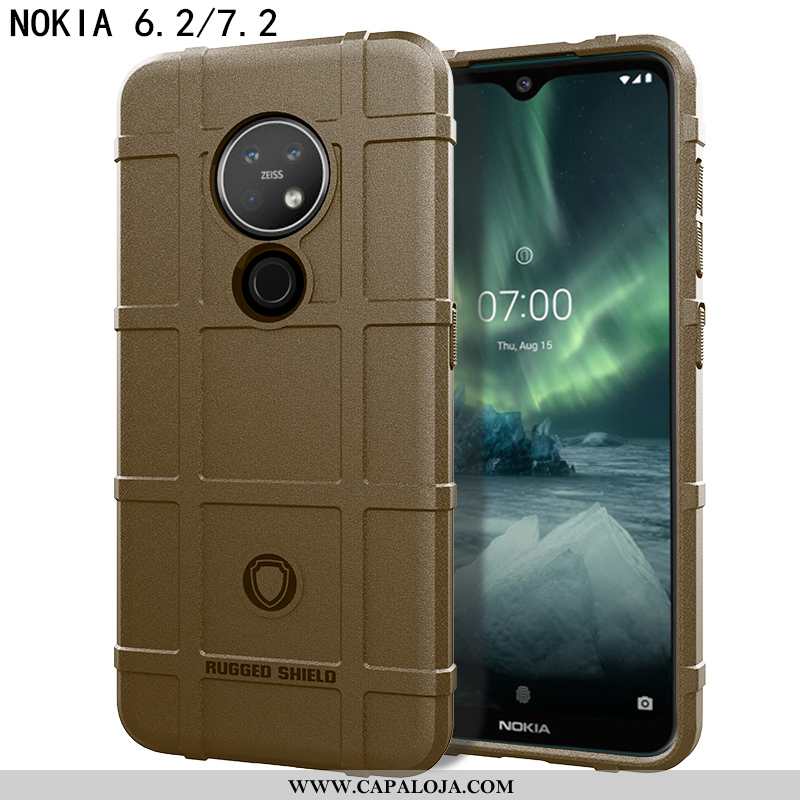 Capas Nokia 7.2 Silicone Cases Antiderrapante Cinza, Capa Nokia 7.2 Tendencia Online