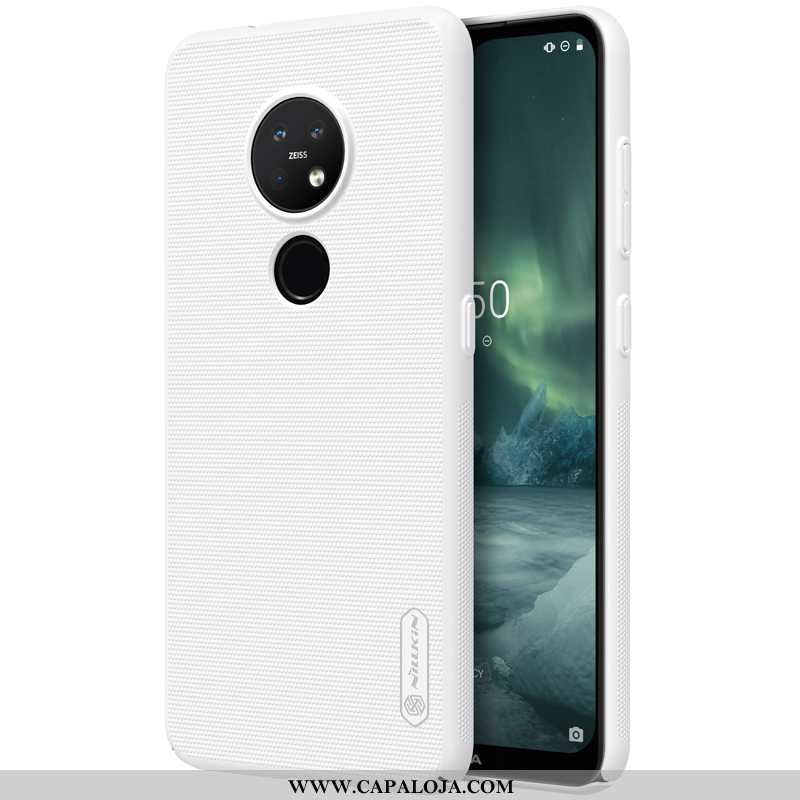 Capas Nokia 7.2 Slim Feminino Fosco Branco, Capa Nokia 7.2 Protetoras Promoção