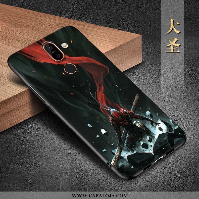 Capas Nokia 7 Plus Protetoras Feminino Antiqueda Preto, Capa Nokia 7 Plus Silicone Online