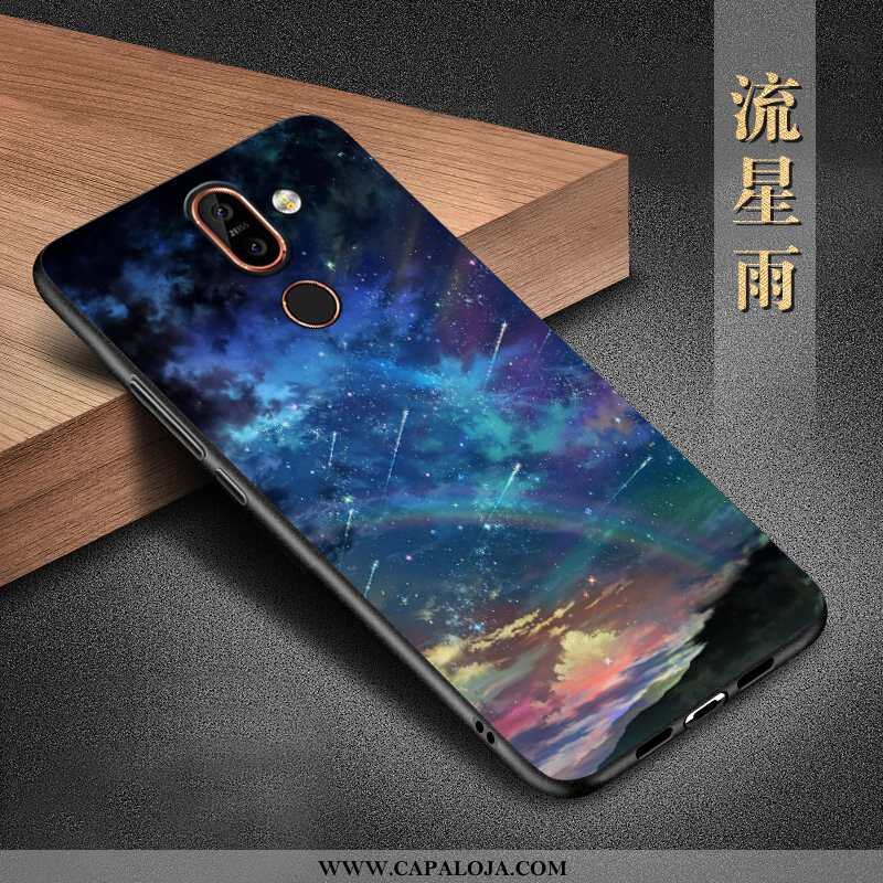 Capas Nokia 7 Plus Protetoras Feminino Antiqueda Preto, Capa Nokia 7 Plus Silicone Online