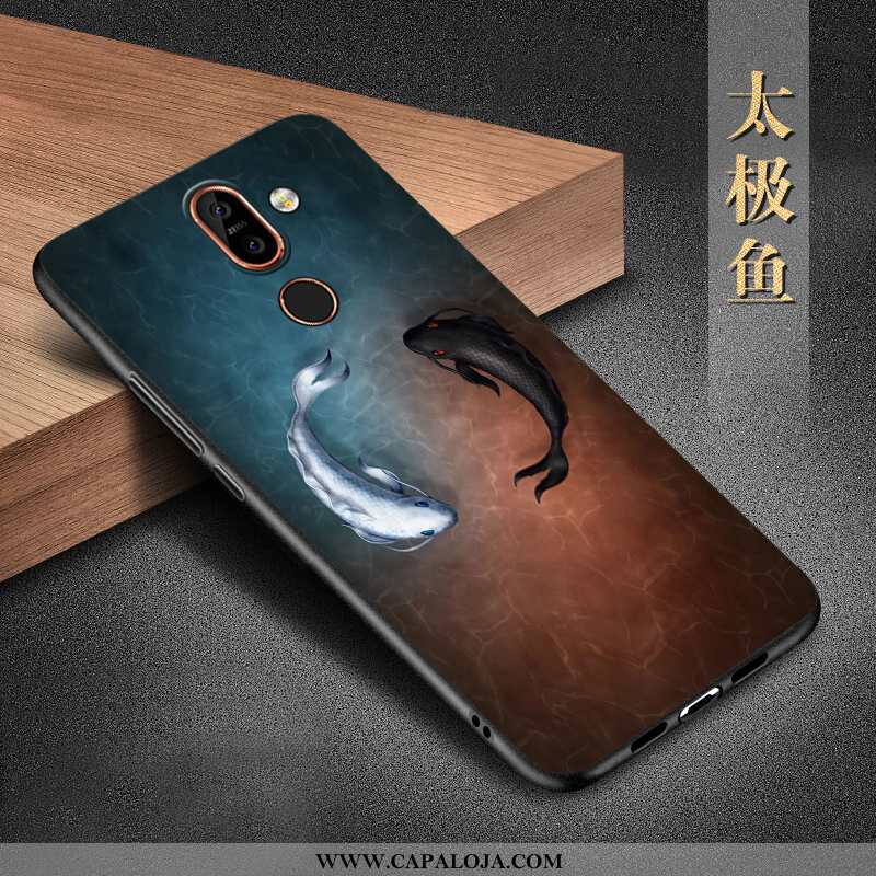 Capas Nokia 7 Plus Protetoras Feminino Antiqueda Preto, Capa Nokia 7 Plus Silicone Online