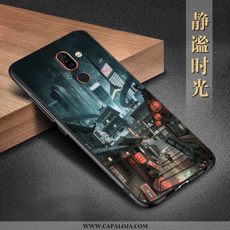 Capas Nokia 7 Plus Protetoras Feminino Antiqueda Preto, Capa Nokia 7 Plus Silicone Online