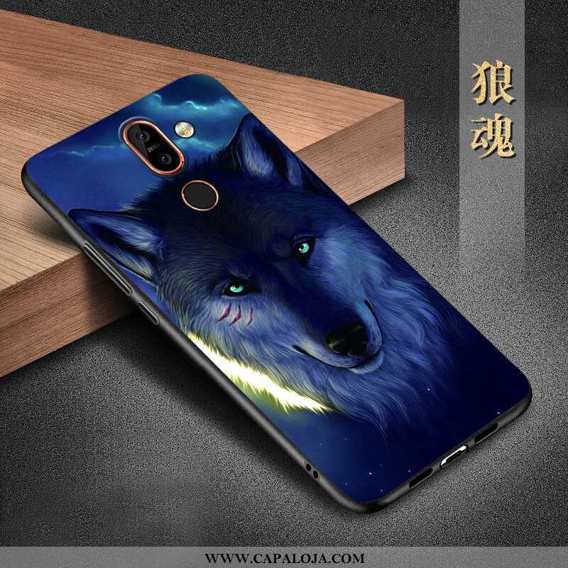 Capas Nokia 7 Plus Protetoras Feminino Antiqueda Preto, Capa Nokia 7 Plus Silicone Online