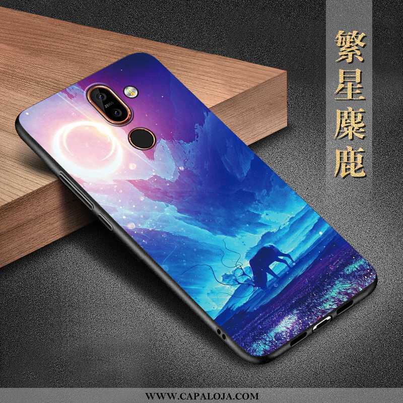 Capas Nokia 7 Plus Protetoras Feminino Antiqueda Preto, Capa Nokia 7 Plus Silicone Online