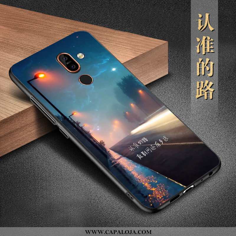 Capas Nokia 7 Plus Protetoras Feminino Antiqueda Preto, Capa Nokia 7 Plus Silicone Online