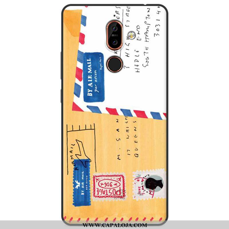 Capas Nokia 7 Plus Silicone Cases Telemóvel Colorido, Capa Nokia 7 Plus Desenho Animado Venda