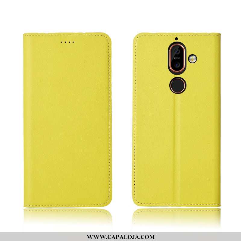 Capas Nokia 7 Plus Silicone Telemóvel Nova Feminino Castanho, Capa Nokia 7 Plus Couro Legitimo Onlin