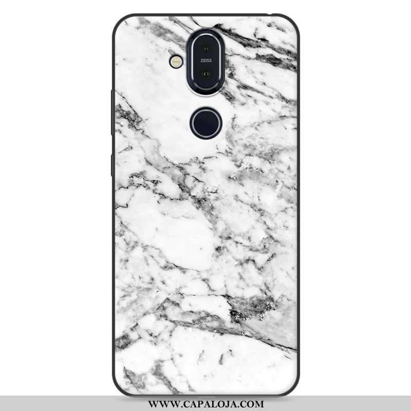 Capas Nokia 8.1 Silicone Telemóvel Criativas Branco, Capa Nokia 8.1 Personalizada Promoção