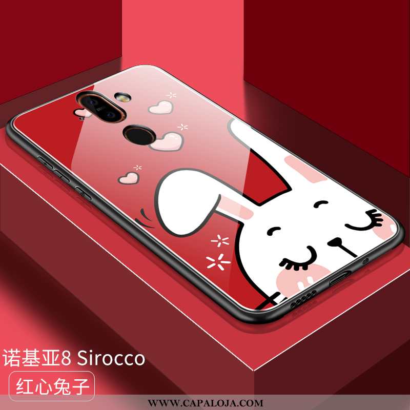 Capas Nokia 8 Sirocco Desenho Animado Resistente Cases Vermelha Vermelho, Capa Nokia 8 Sirocco Fofas