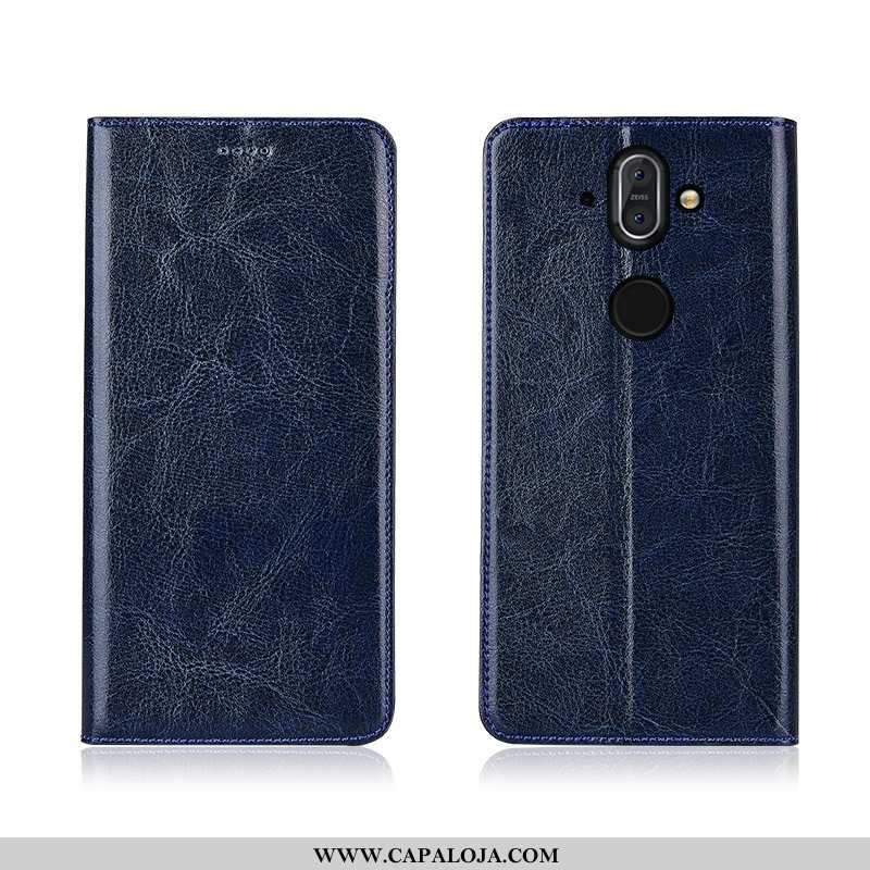 Capas Nokia 8 Sirocco Protetoras Masculino Tigrada Couro Genuíno Preto, Capa Nokia 8 Sirocco Silicon