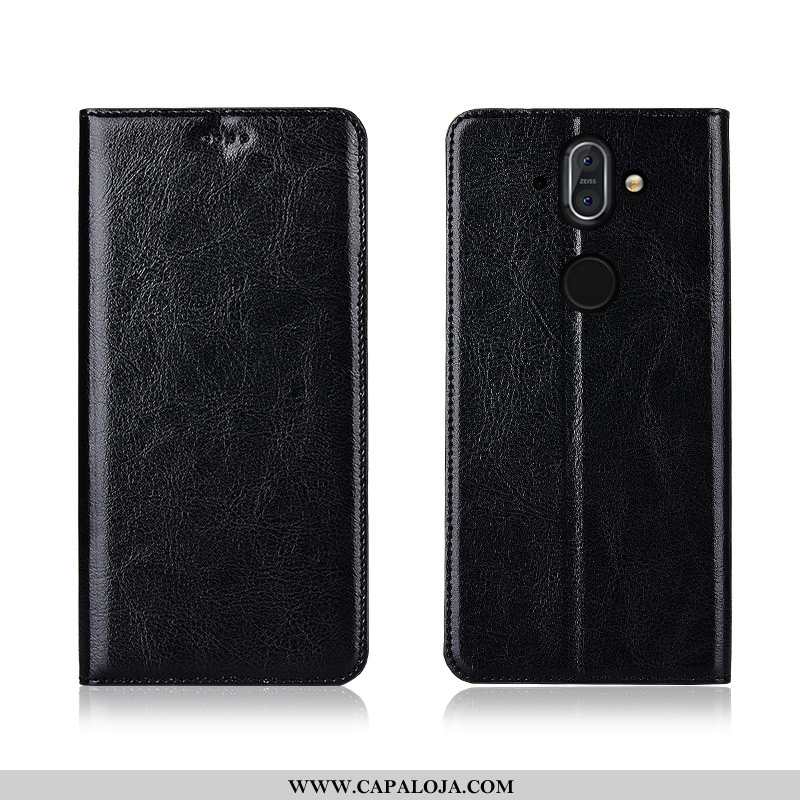 Capas Nokia 8 Sirocco Protetoras Masculino Tigrada Couro Genuíno Preto, Capa Nokia 8 Sirocco Silicon